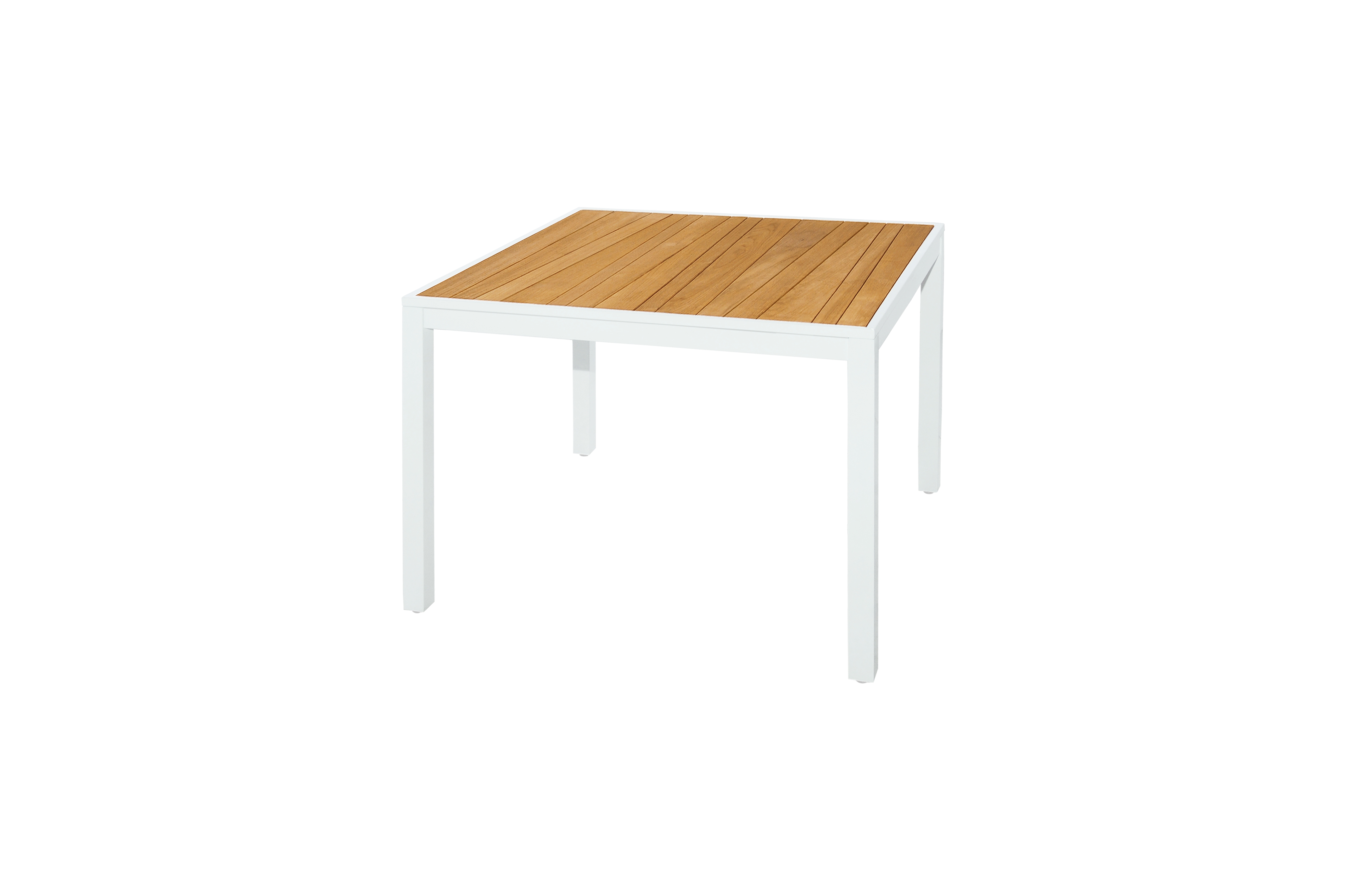 MAMAGREEN_MZ209_ALLUX_dining_table_abstract_slats_teak_smooth_sanded_100x100_cm