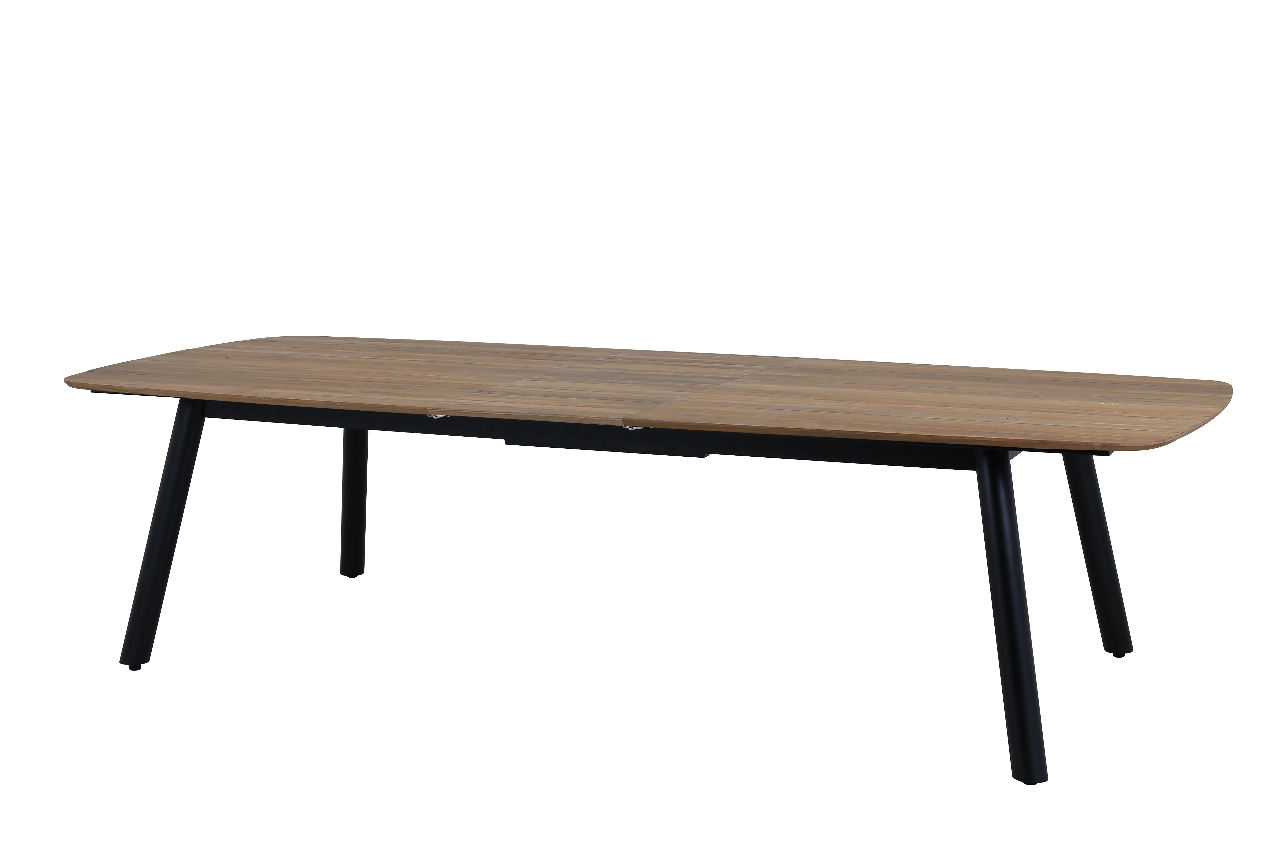 ZUP13 Extension Table Large - Alu - Teak 01