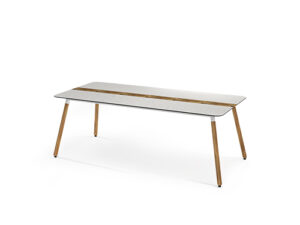 DAISY Dining Table Rectangular 86.5" / 220 cm (Teak Legs)