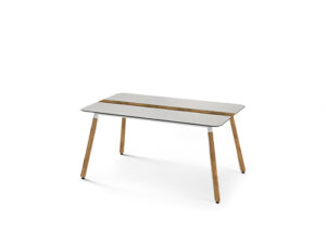 DAISY Dining Table Rectangular 63" / 160 cm (Teak Legs)