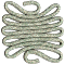 Weaving - rope-willow - CS.W20 - 10 x 10 x 0,3 cm (4