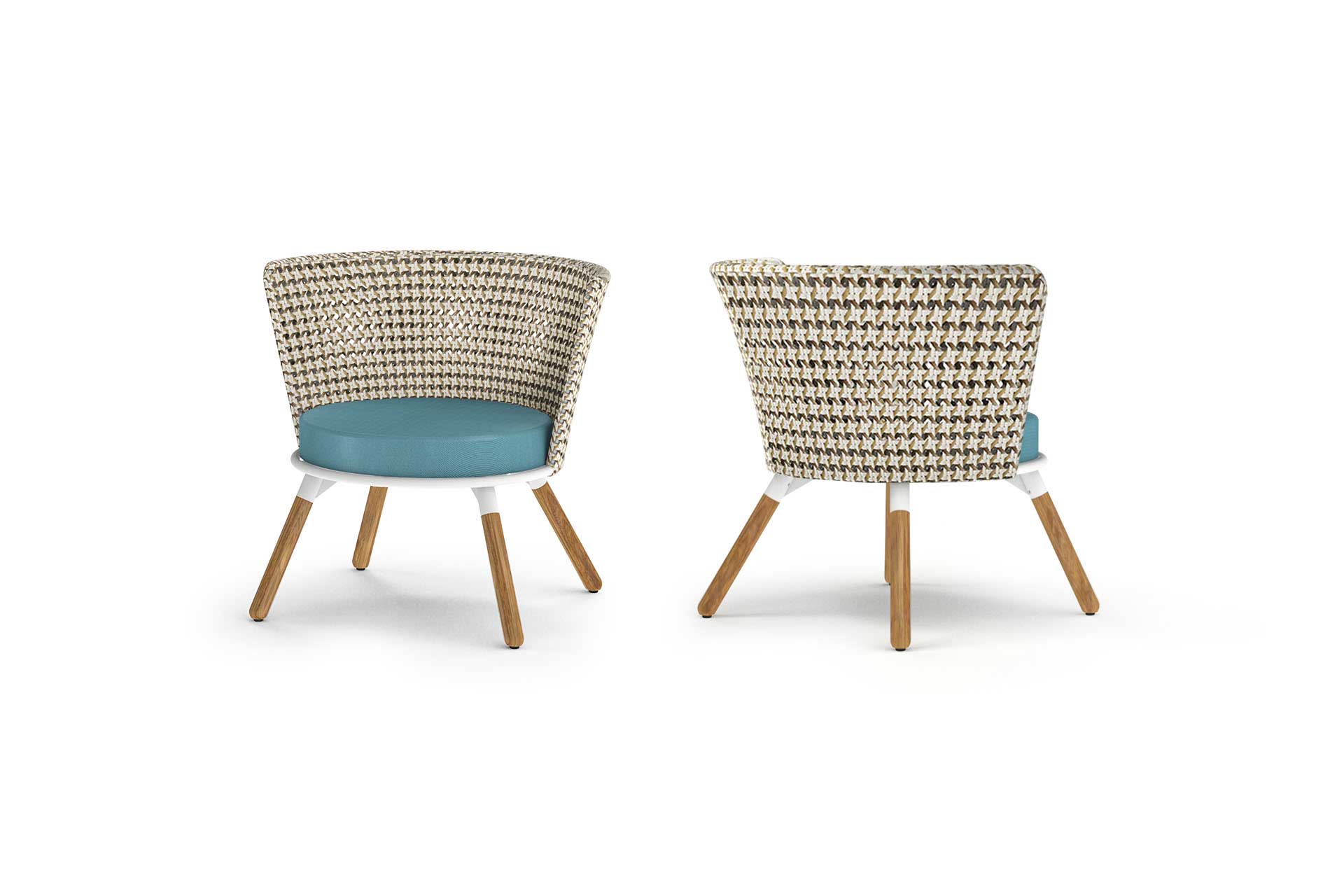 DAISY MAE Chat Chair - Teak Legs - CA1