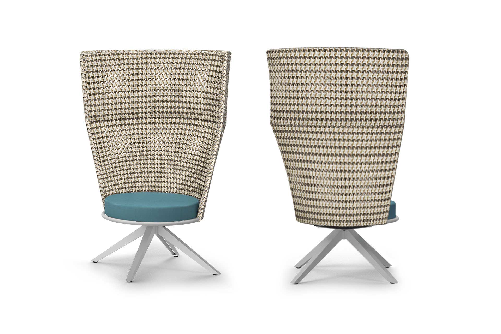DAISY MAE Swivel Lounge Chair High Back - CA1