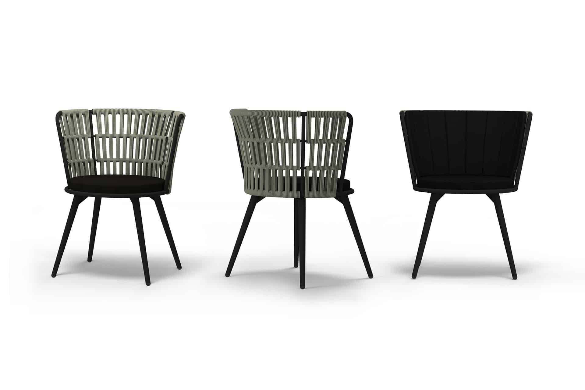 DAISY RAE Dining Chair - Alu Legs - CA1