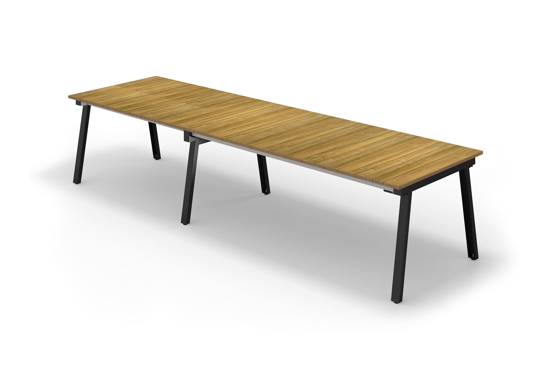 MAXXIMUS Extension Table Teak 215-280-345 x 100 cm - CA1