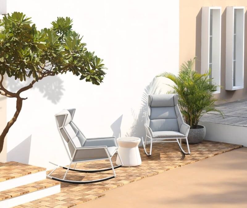 ANDY Highback Rocking Chair & STIZZY Side Table