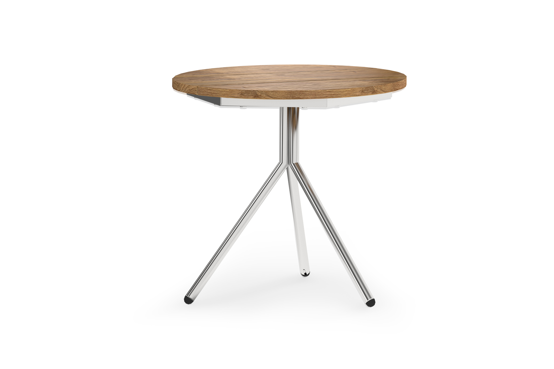 BON18 BONO Side Table SS Teak