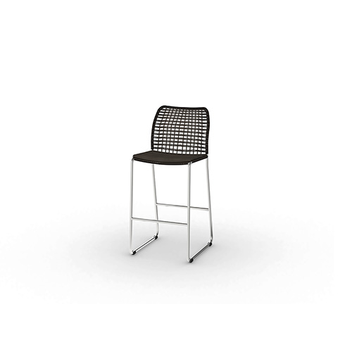 MANDA Bar Side Chair (Stainless Steel)
