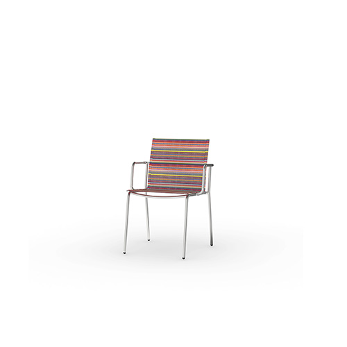MANDA Chair Sling (Stripe)-Stainless Steel