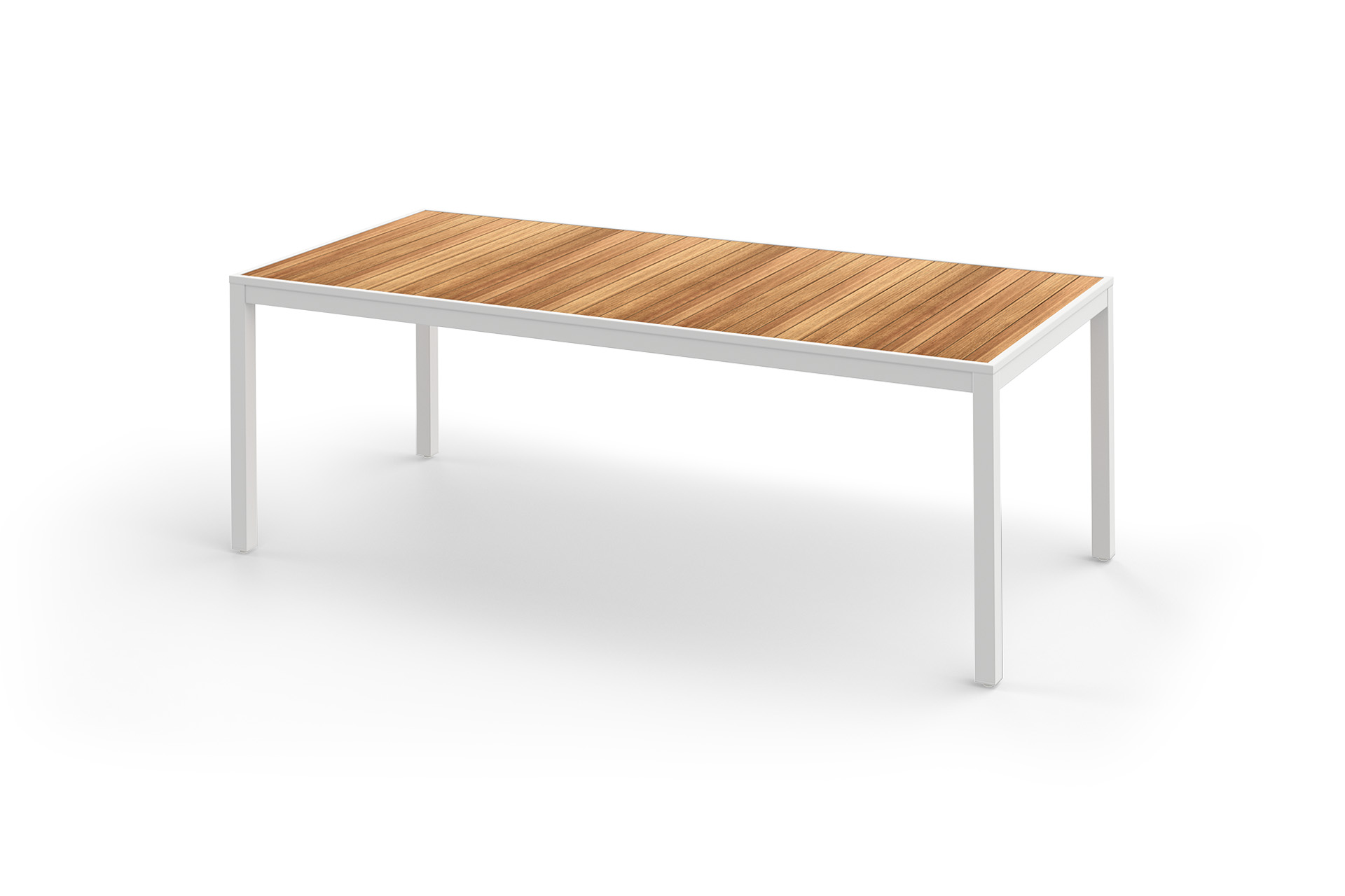 MZ310 ALLUX Dining Table 220x100x76H Cm (Straight Slats) - CA1