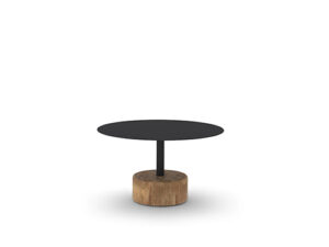 GLYPH Low Table 31.5" / 80 cm (Alu Top | Teak Base)