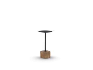 GLYPH Side Table 12" / 30 cm (Alu Top | Teak Base)