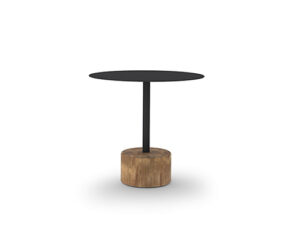 GLYPH Bistro Table 31.5" / 80 cm (Alu Top | Teak Base)