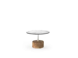 GLYPH Low Table 23.5" / 60 cm (HPL Top | Teak Base)