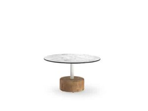 GLYPH Low Table 31.5" / 80 cm (HPL Top | Teak Base)