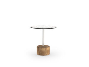GLYPH Tea Table 23.5" / 60 cm (HPL Top | Teak Base)