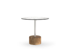 GLYPH Bistro Table 31.5" / 80 cm (HPL Top | Teak Base)