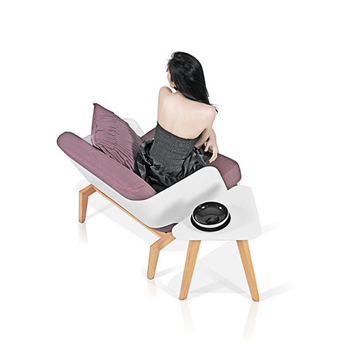 KAAT 1-SEATER AND SIDE TABLE