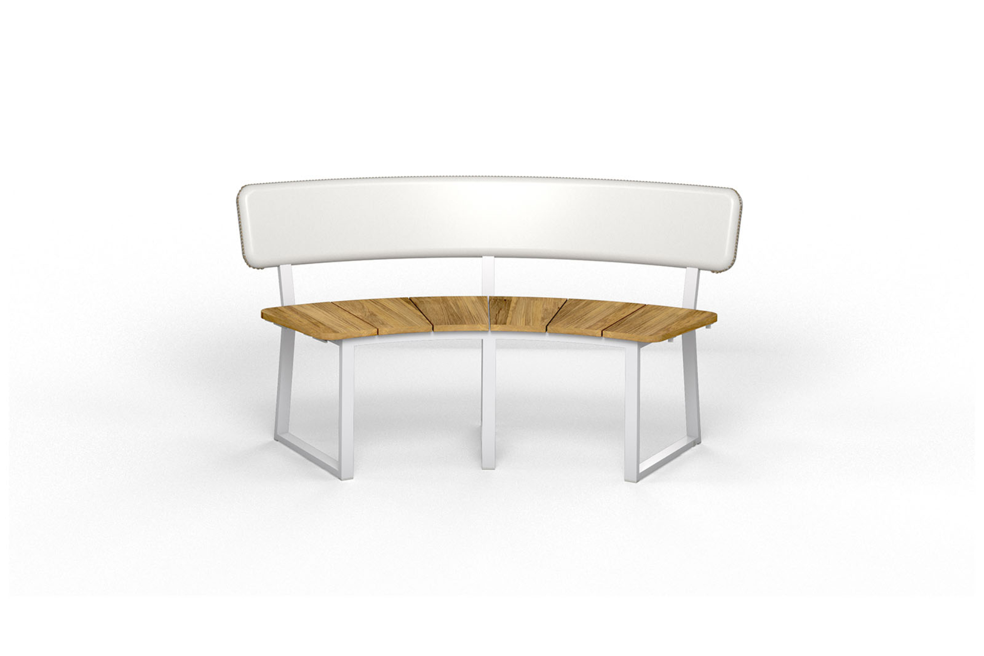 BGN02 BEGONIA Bench with Backrest for Table Dia 158cm - CA1