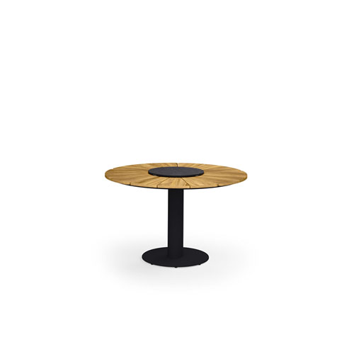 BEGONIA Dining Table 50″ / 127 cm (Teak) with Rotating Tray