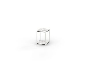 TITAN Side Table With Shelf 16" / 40 cm (HPL)