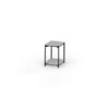 TIT04HPL TITAN Side Table With Shelf 40x40 Cm HPL - CA1