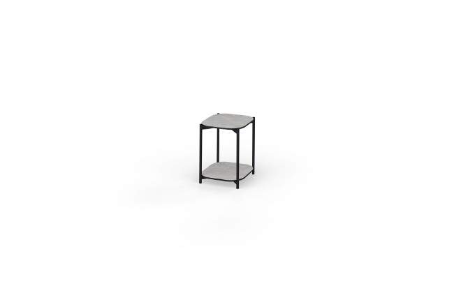 TIT04HPL TITAN Side Table With Shelf 40x40 Cm HPL - CA1