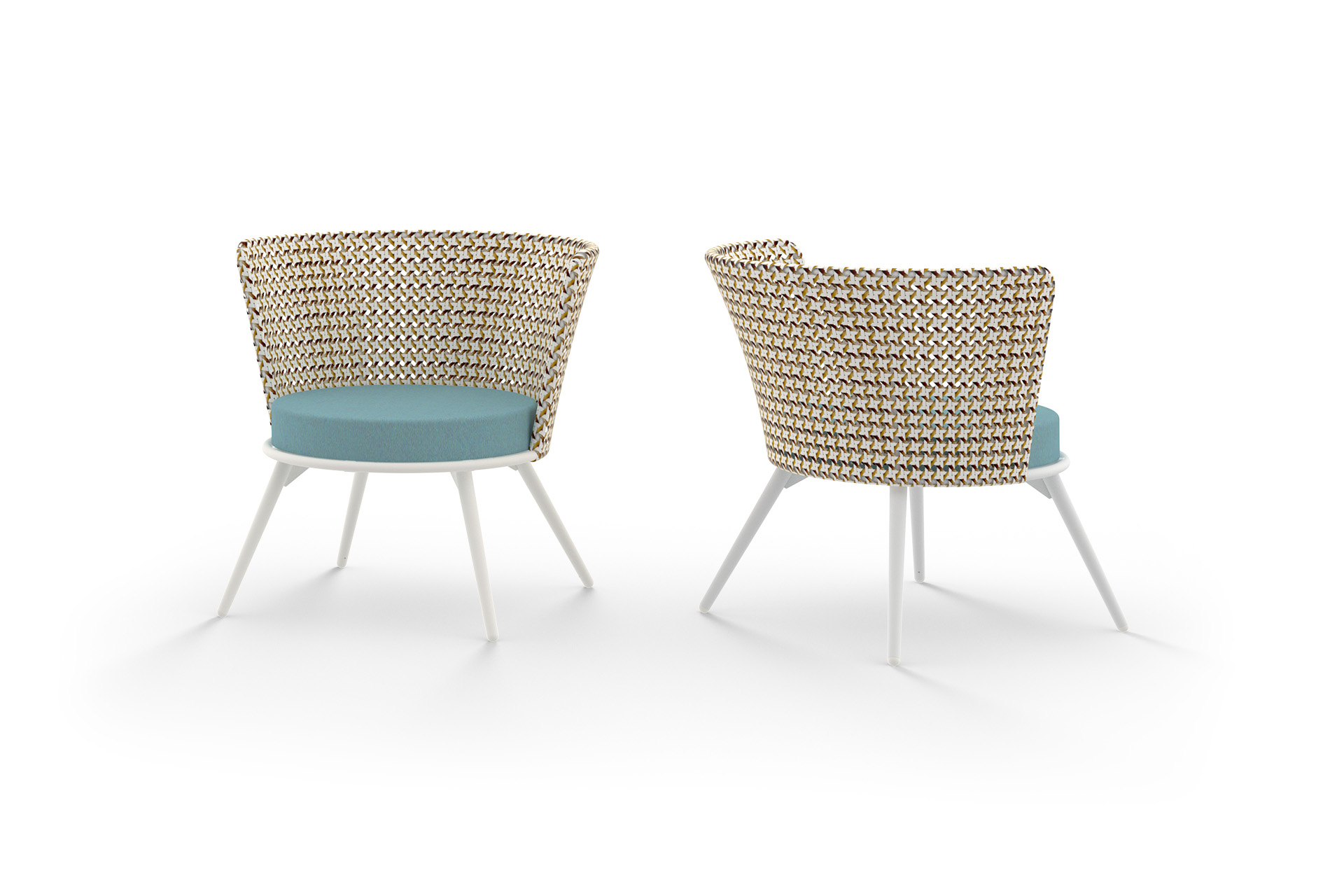 DAI80 DAISY MAE Chat Chair (Alu Legs) - CA1