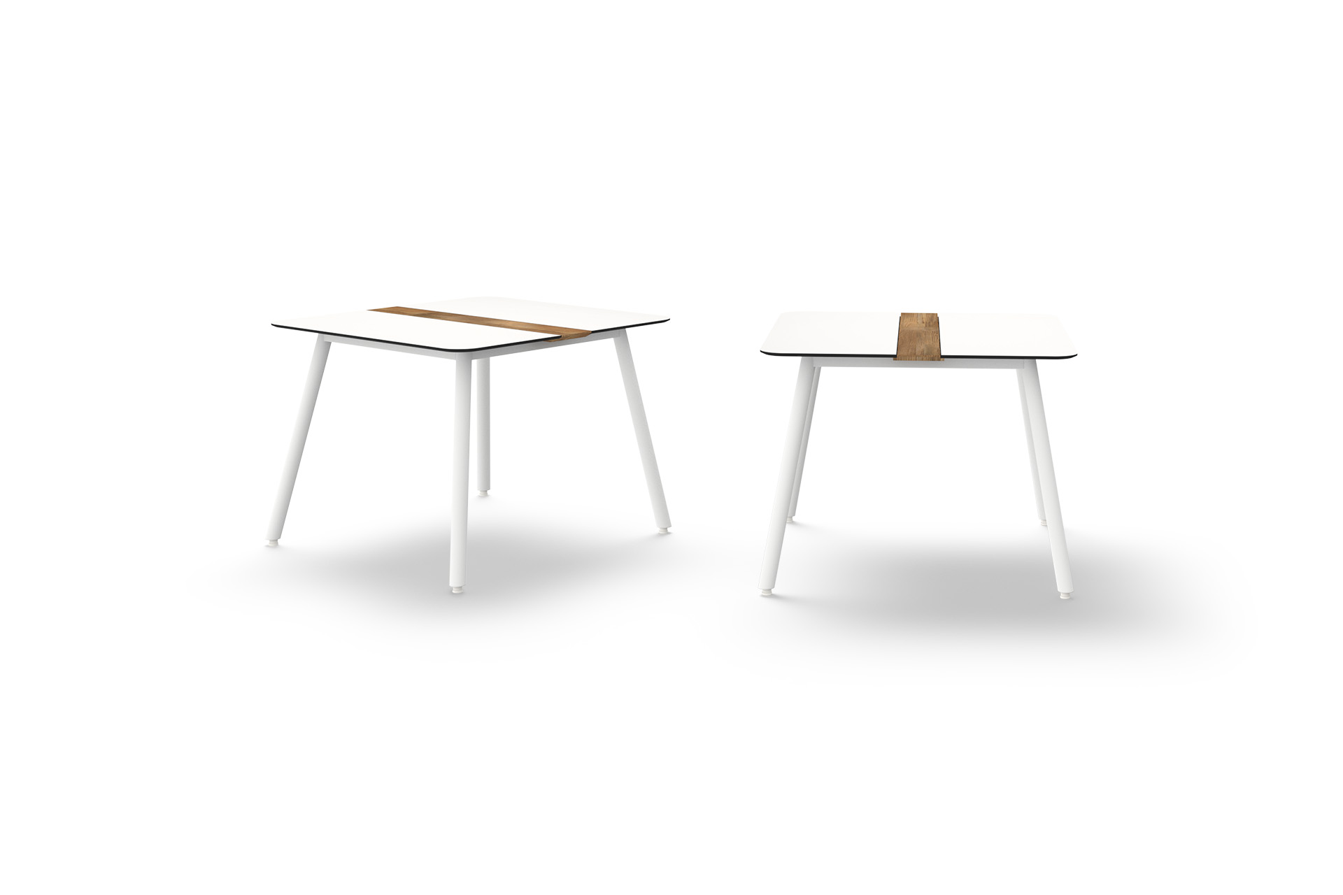 DAI91 DAISY Dining Table Square 100 Cm (Alu Legs) - CA1