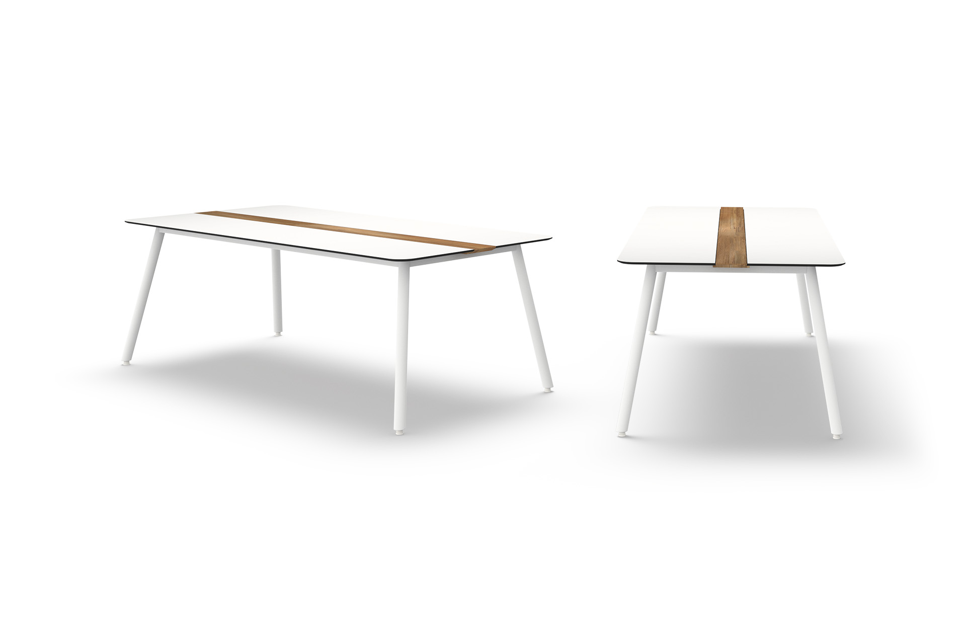 DAI93 DAISY Dining Table Rectangular 220 Cm (Alu Legs) - CA1