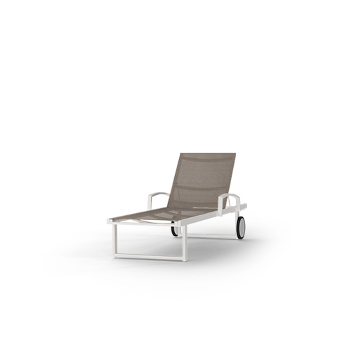 ALLUX Lounger with Alu Armrest