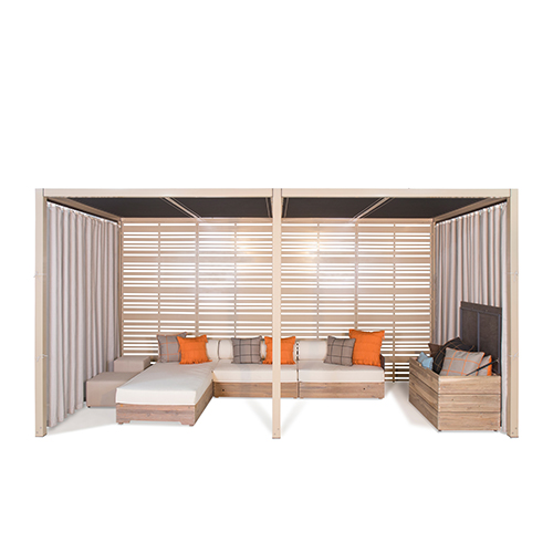 SOMBRERO Canopy Double Aluminum & AIKO Lounge Set