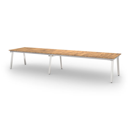 MAXXIMUS Ext Table 166.5″ / 425 cm (SS-Premium Teak)
