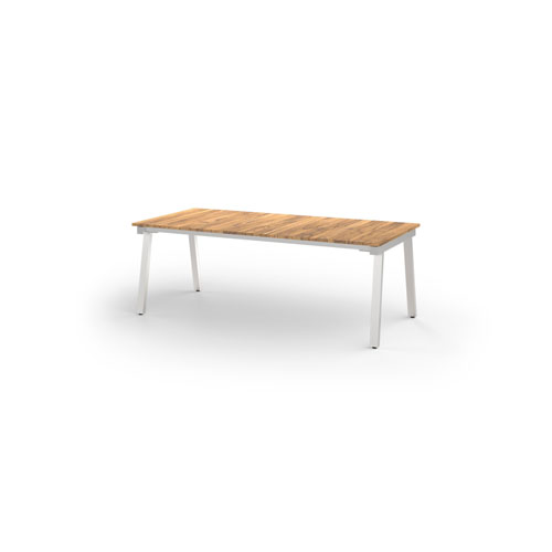 MAXXIMUS Table 215×100 Cm (Stainless Steel – Premium Teak)
