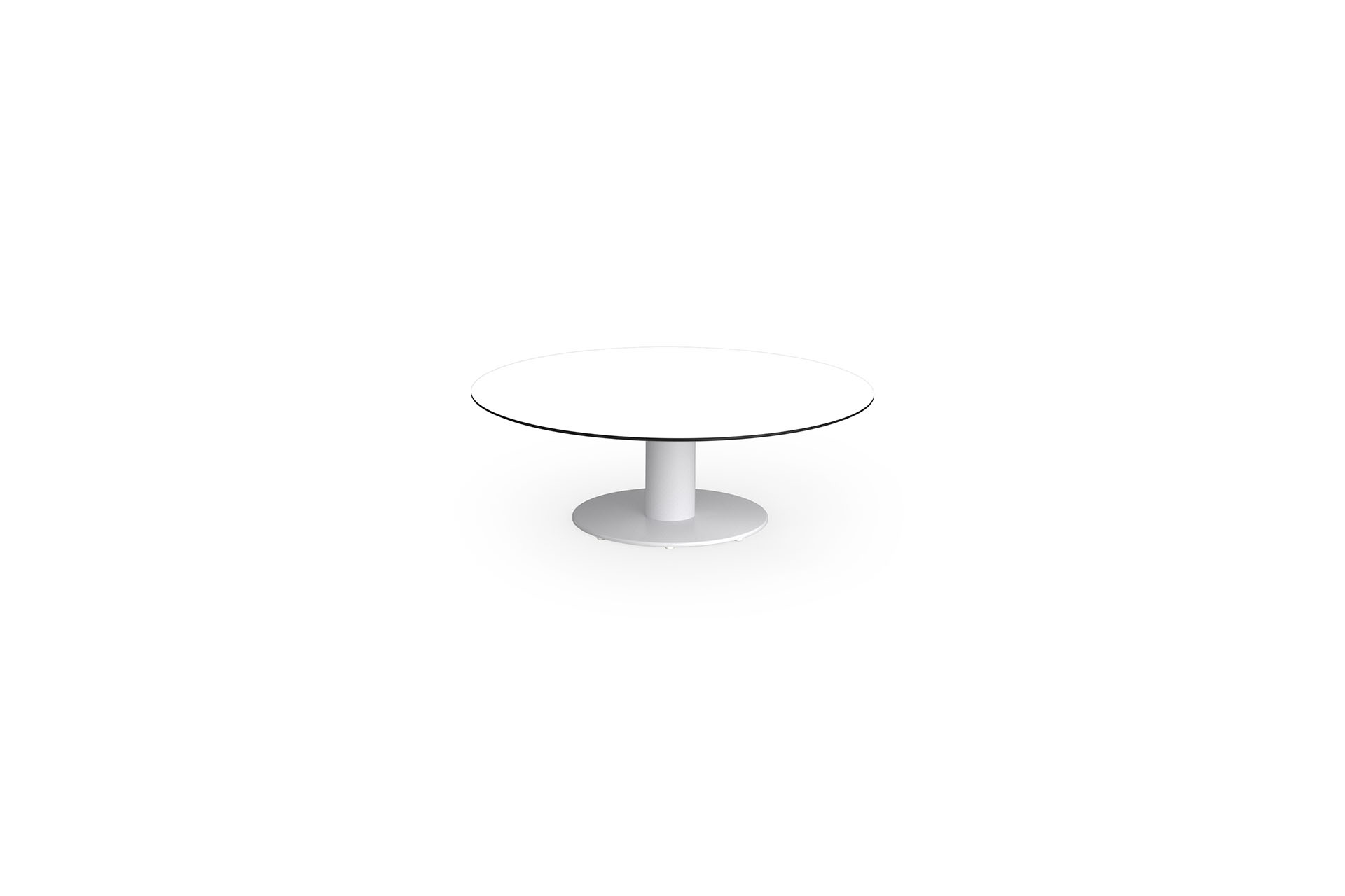 MI316 STIZZY Pedestal Low Table Dia 114x38H Cm (Full HPL) - CA4