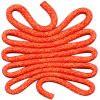 WEAVING - rope-coral - CS.W24 - 10 x 10 x 0,3 cm (4