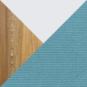 Teak - Urban White - Mineral Blue