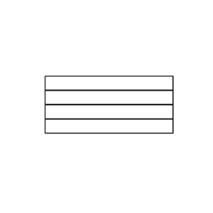 BIG DADDY Table 4 Slats 118″ / 300 cm