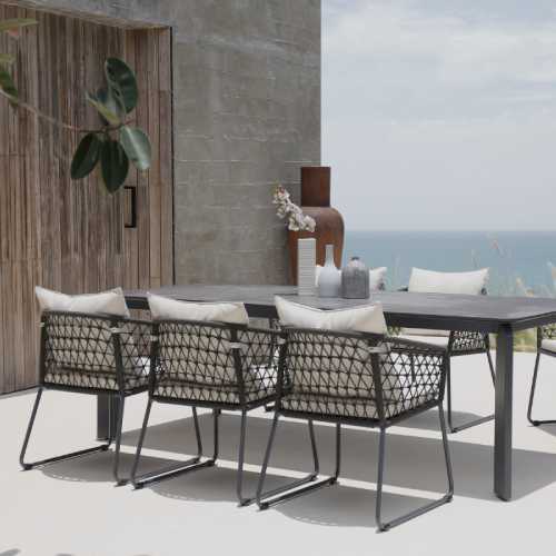 TITAN Dining Table HPL & OHANA Dining Chair