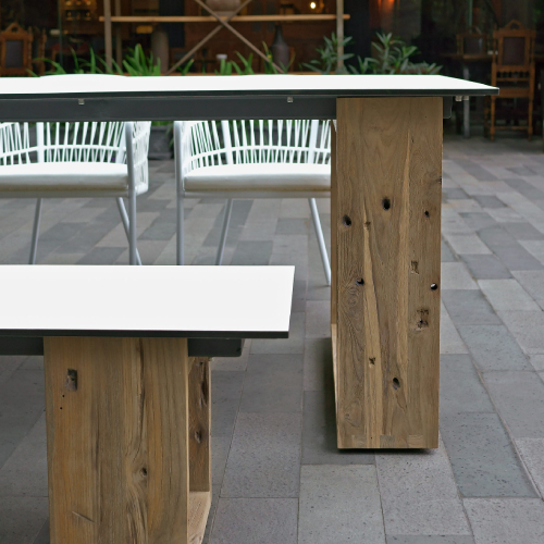 AIKO Dining Table & Bench Detail