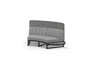 MUN015H MUNIA MO Curved Left Hand Modular System (HPL Top High Back)