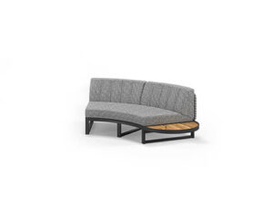 MUN215 MUNIA MO Curved Left Hand Modular System (Teak)