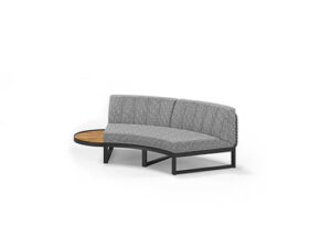 MUN216 MUNIA MO Curved Right Hand Modular System (Teak)