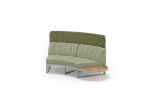 MUNIA NAYA Curved Left Hand Modular System (Teak Top | High Back)