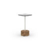 GLY114 GLYPH SIDE TABLE SQUARE 30x30cm HPL Top Teak Base - CA1