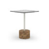 GLY116 GLYPH BISTRO TABLE SQUARE 60x60cm HPL Top Teak Base - CA1