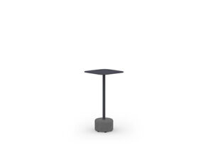 GLYPH Side Table Square 12" / 30 cm (Alu Top | Stone Base)