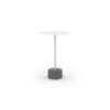 GLY124 GLYPH SIDE TABLE 30x30cm ALU Top Stone Base - CA1