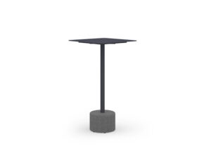 GLYPH Bar Table Square 23.5" / 60 cm (Alu Top | Stone Base)