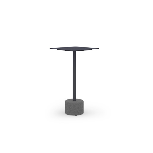 GLYPH Bar Table Square 23.5″ / 60 cm (Alu Top | Stone Base)